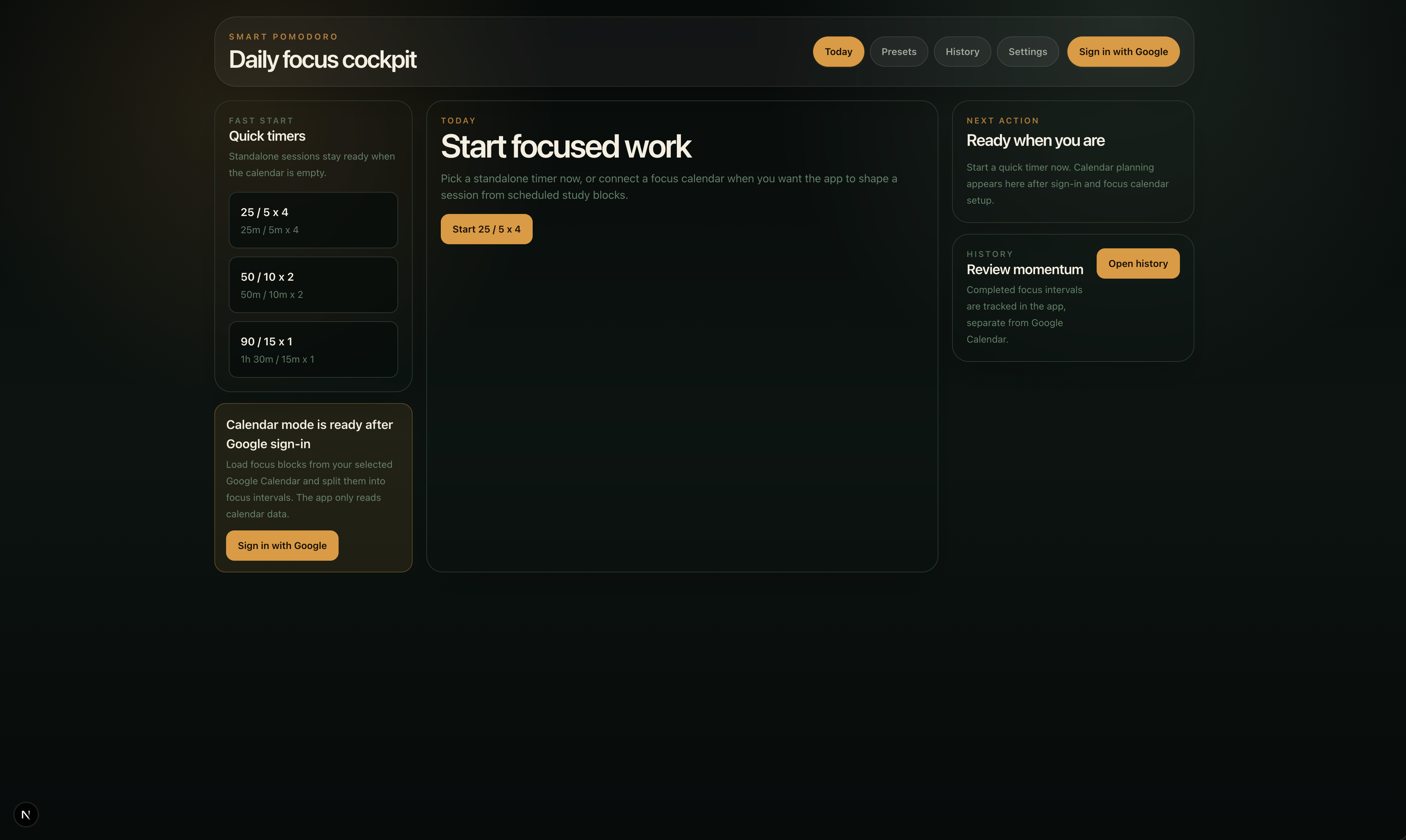 Smart Pomodoro cover screenshot